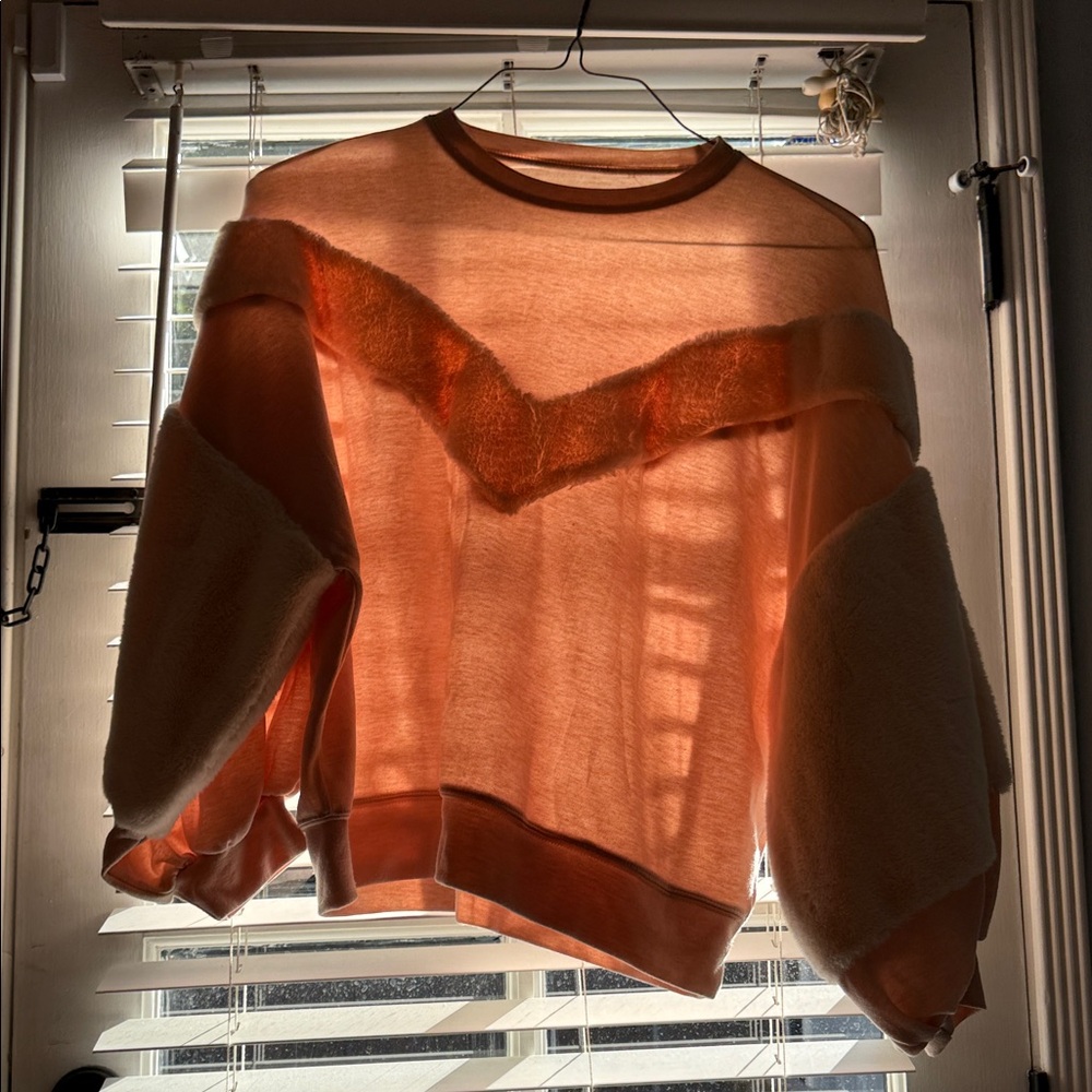 Pink and Cream Sweater